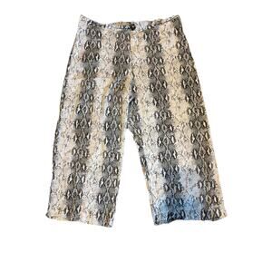 Greylin XL Wide Leg Crop Pants In Black And White